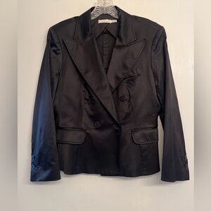 Pinko Shiny satin  Double Breasted blazer size 10